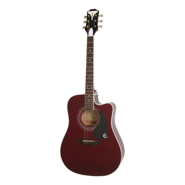 Violão Acústico EpiPhone Pro-1 Ultra Para Destros Wine Red Satin