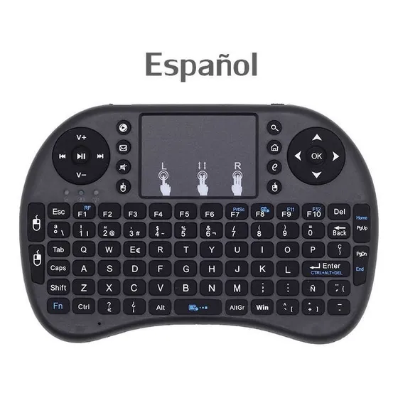 Teclado Control Remoto Bluetooth Smart Tv Box Android Mouse 