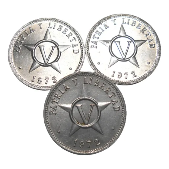 Repúbica De Cuba 5 Centavos 1972 - Km#34