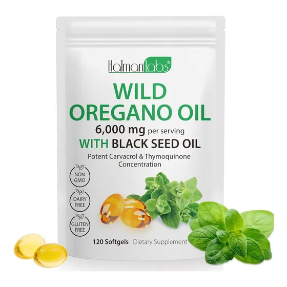 Suplemento De Aceite De Orégano 6000 Mg  120 Capsulas