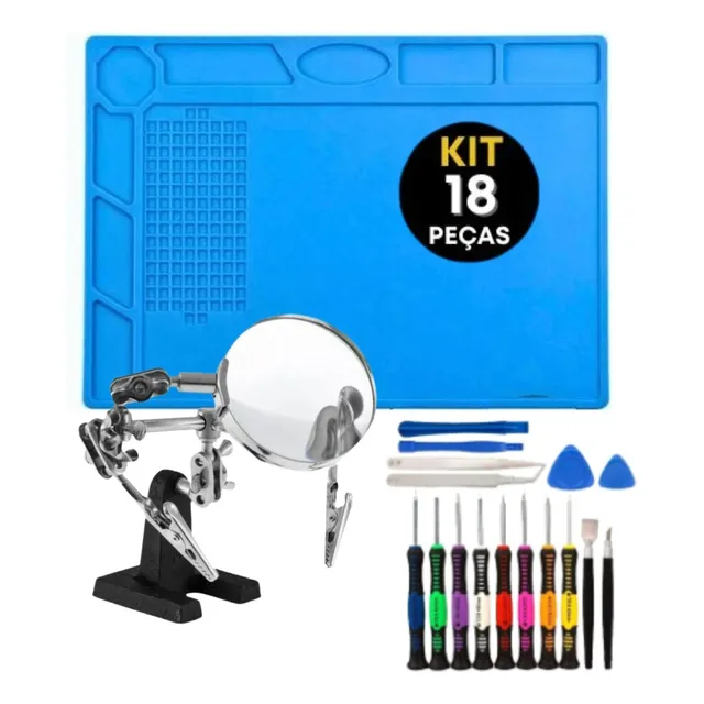 Kit Manutenção Eletrônica Completo Notebook Chaves Precisão