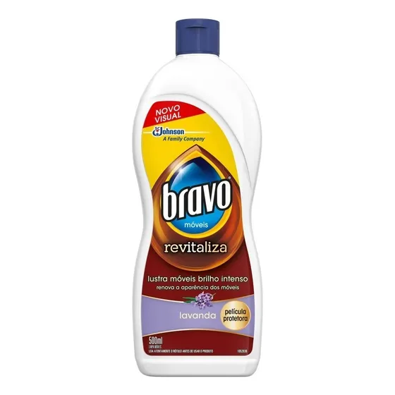 Lustra Móveis Máximo Brilho Lavanda 500ml Bravo Promocao