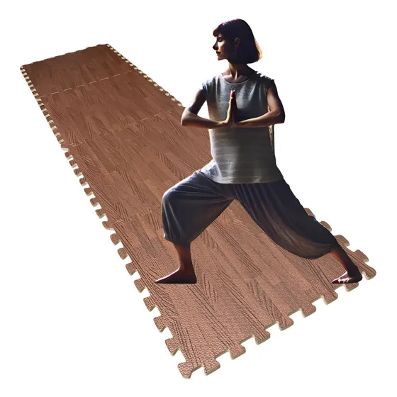 Alfombra Entrenamiento Funcional Yoga Piso Goma Eva Roble