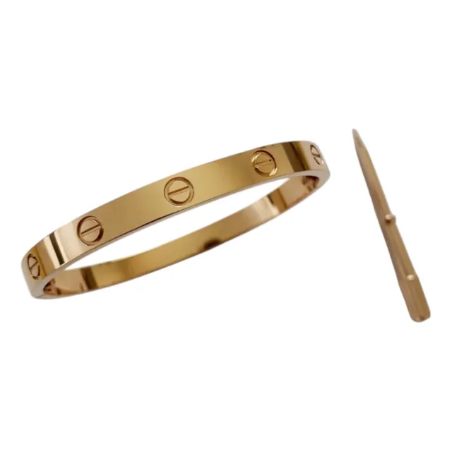 Pulsera Aro Love Dorada O  Plateada Elegante