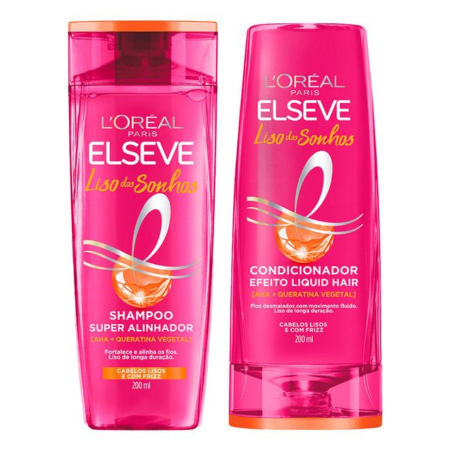 Kit Elseve Sh + Cond Efeito Botox Liso Dos Sonhos 200ml Kit Elseve Sh + Cond Efeito Botox Liso Dos Sonhos 200ml