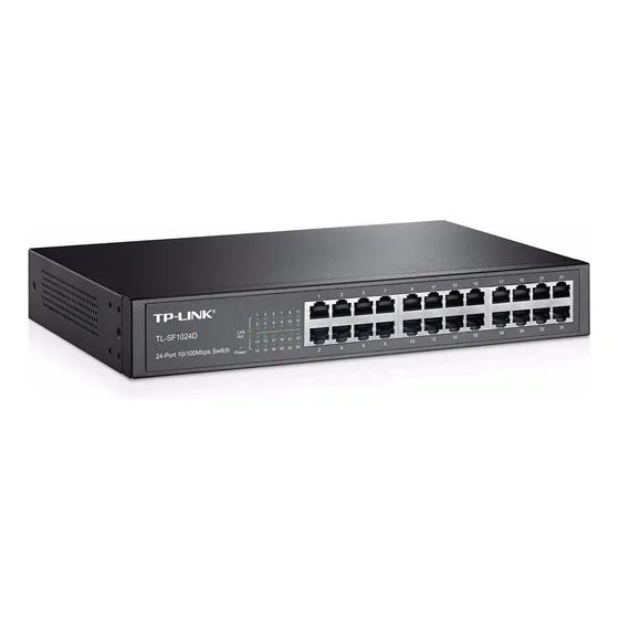 Switch Tp-link Rack 24 Portas 10/100mbps - Tl-sf1024d 