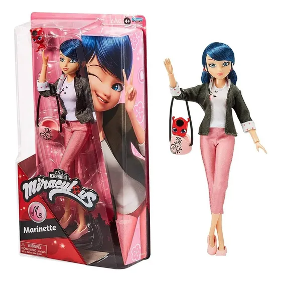 Set Muñeco Figura Articulada Miraculous Ladybug Héroes 30 Cm