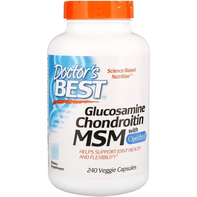 Vitaminas Doctor's Best Glucosamine 1500 Chondroitin 1200 Msm 1000, 240 caps