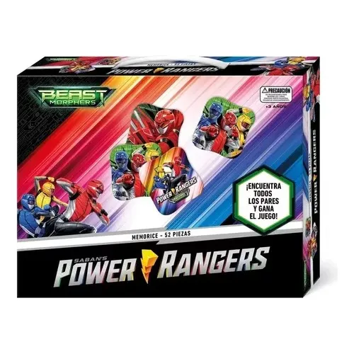 Memorice 52 Piezas Power Ranger