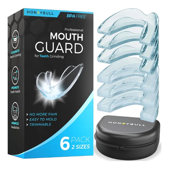 Pack De 6 Protectores Bucales Para Bruxismo Moldeable