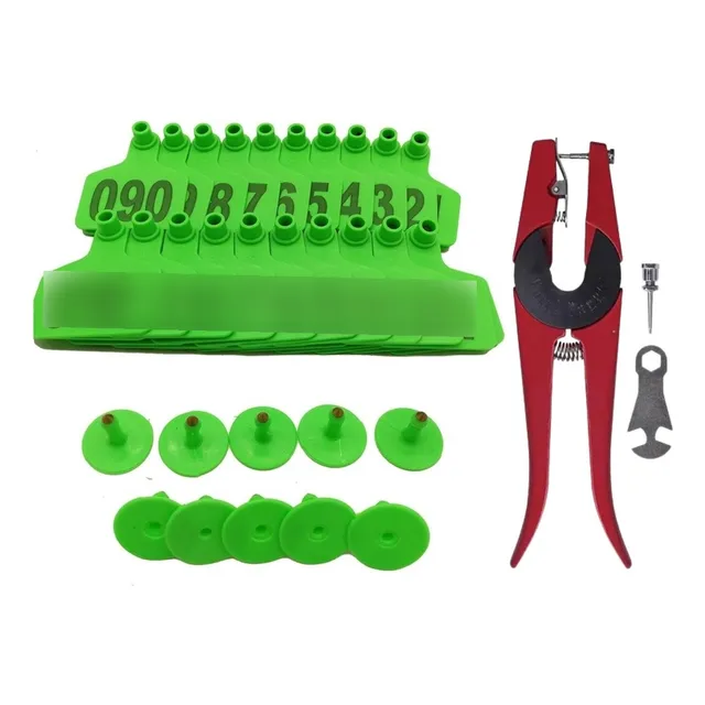 Combo Aretes 001-100 Con Aplicador Para Vacas, Mautes, Toro