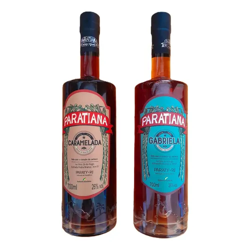 Cachaça Gabriela 700ml + Licor Paratiense Abacaxi Coco 500ml