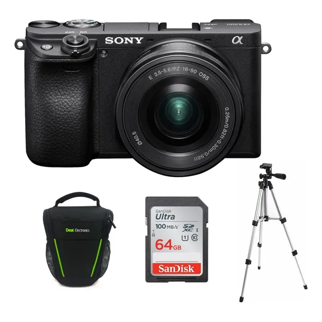 Cámara Sony A6400 4k Lente 16-50mm+64gb+bolso+tripode