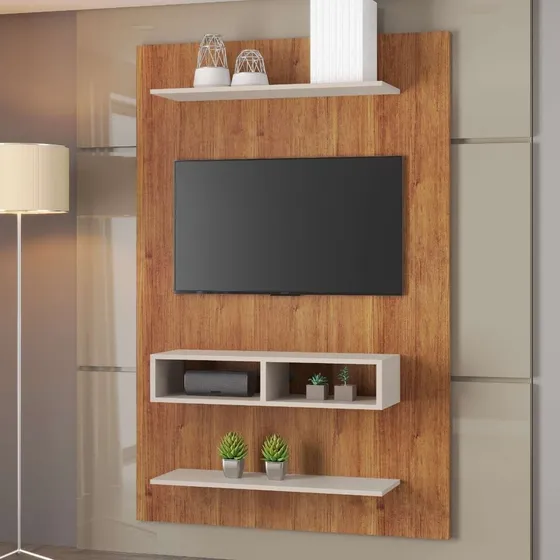 Painel Suspenso Para Tv 181cm Compacto Com Design Moderno