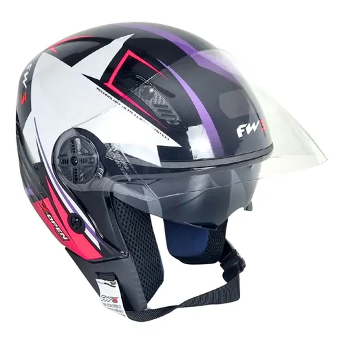 Capacete para moto integral FW3 X Open UP Fox Integral grafite e