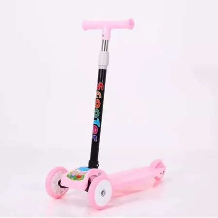 Scooter Led Plegable 3 Ruedas Con Luces Niña Niño