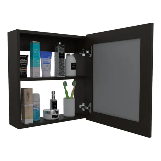                          Gabinete Espejo Luma, Color Wengue