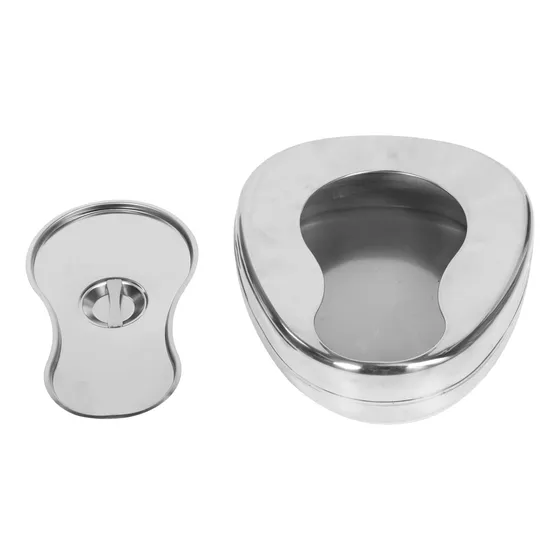 Chata Urinario Acero Inoxidable Con Tapa Para Enfermos