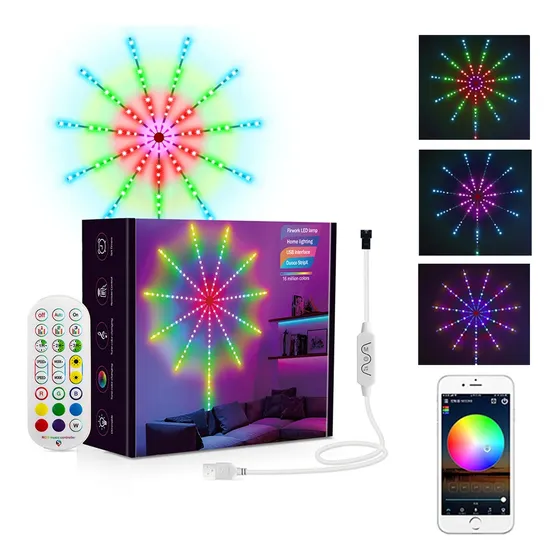 Tira De Luz Led Inteligente De Fuegos Artificiales Bluetooth