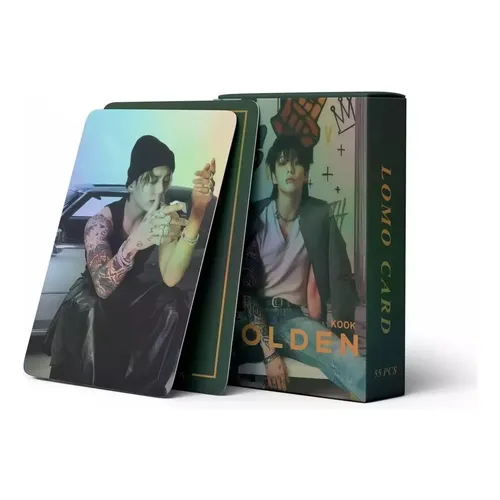 55 Photocards Do Jungkook (bts) Dourado Jung Kook yy. Lf