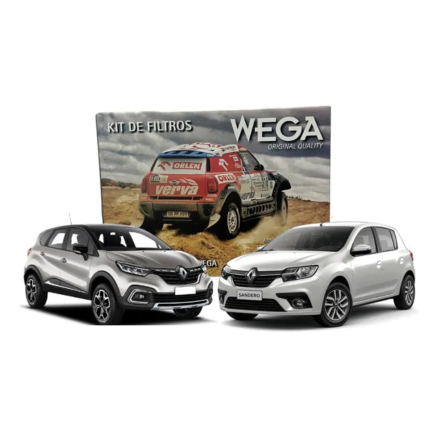 Kit 4 Filtros Sandero 1.6 16v/captur 2.0 2018-en Adel