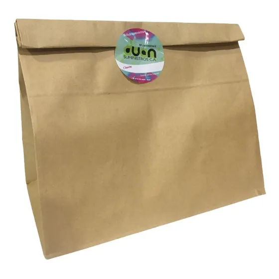 Bolsas Boutique De Papel Kraft 25 Kg 30x17x30 (50 Bolsas)