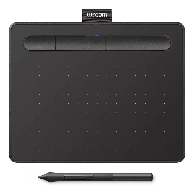 Tableta Grafica Wacom Negro Para Dibujo, Con Bluetooth