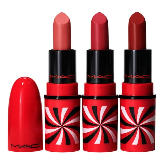 Labial Mac Tiny Tricks Mini Lipstick Trio Color Neutral,imp