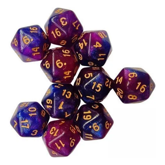 Y 3 Dados Poliédricos D20 Para Juegos De Rol Ktv, Juego De