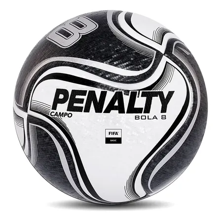 Bola Futebol De Campo Bola 8 X Penalty Cor Preto