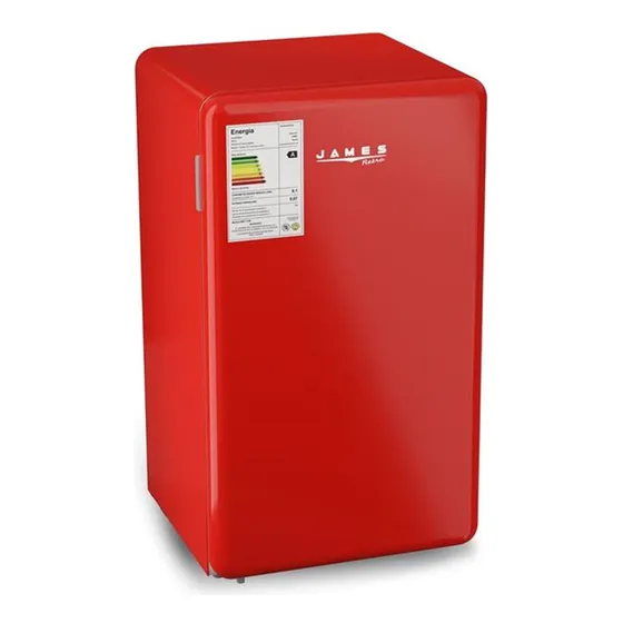 Refrigerador James Frio Humedo 102l Rj 90 M Rojo
