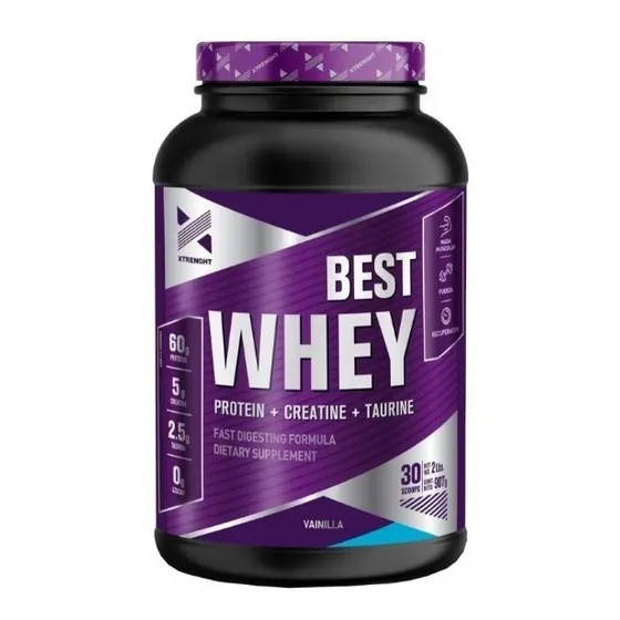 Best Whey Protein Xtrenght X 2lbs Varios Sabores Aumentador 
