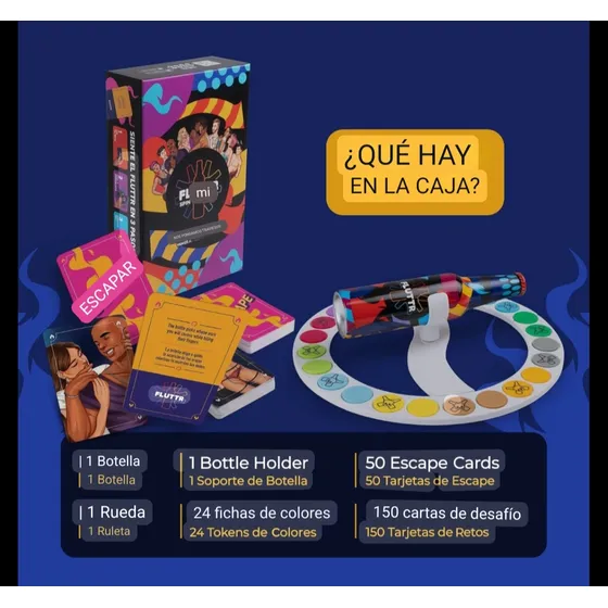 Juego De Mesa Cartas Adultos La Botellita Fichas Preguntas 