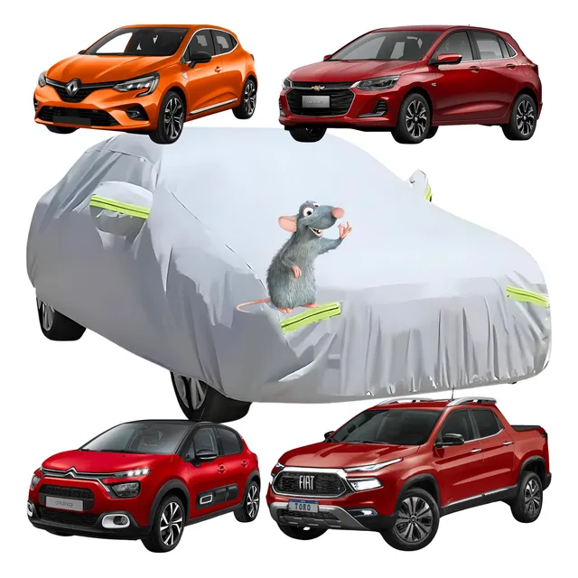 Funda Cubre Auto Lona Impermeable Afelpada De Auto Cobertor
