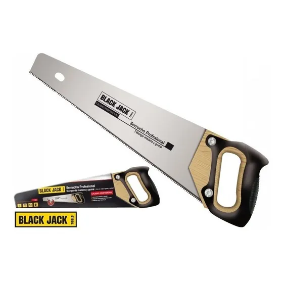 Serrucho Profesional 3 Filos 22 Pulgadas Profesional Mango Madera Y Goma Dientes Afilados Con Bisel Ideal Para Madera