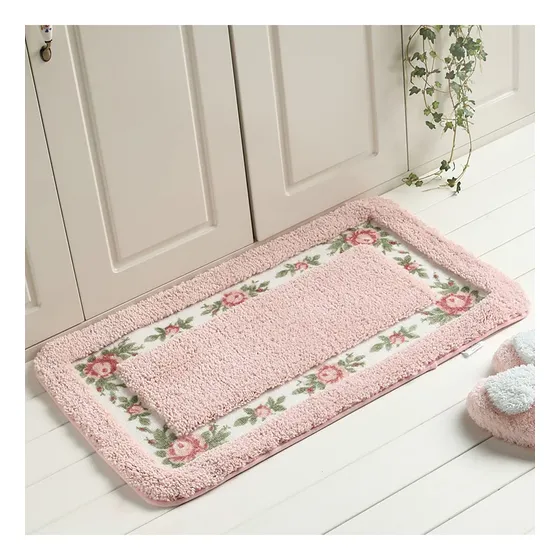 Faonie Pretty Floral Rural Style Romantic Rose Flower Rug X