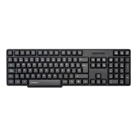 Teclado Basico Usb Pc Computador Estandar Español Fiddler Color del teclado Negro