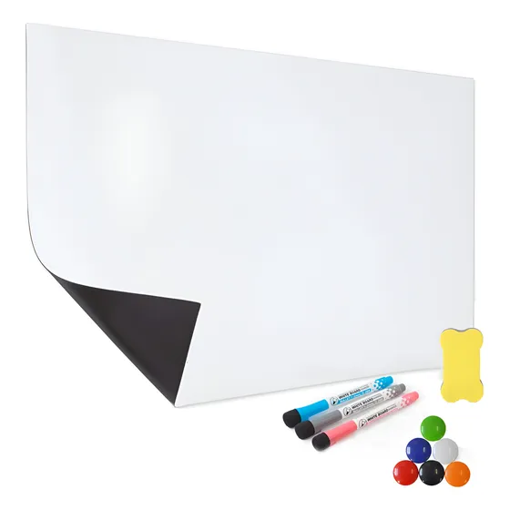 Pizarra Blanca Magnética Heladera Marcador Borrador + Imanes