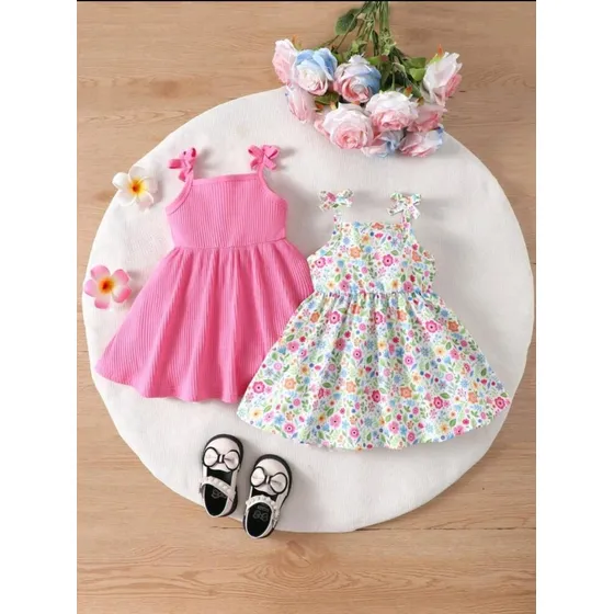 Vestido De Niña Bebes 2 Piezas