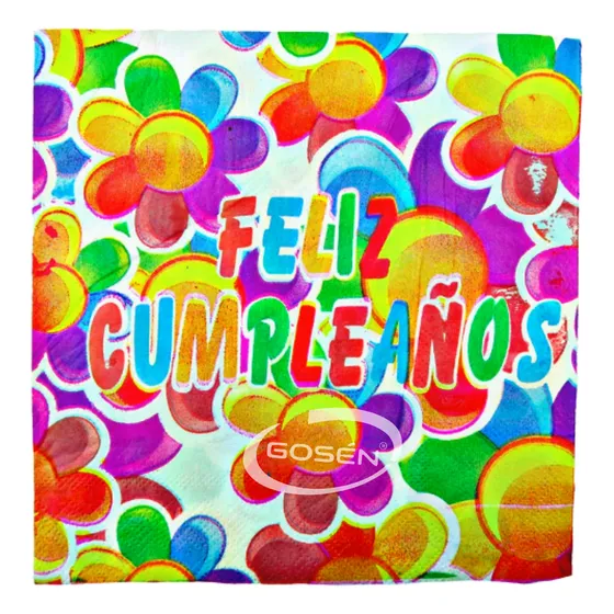 Servilletas Mesa Feliz Cumpleaños - Fiestas Decoración 20un