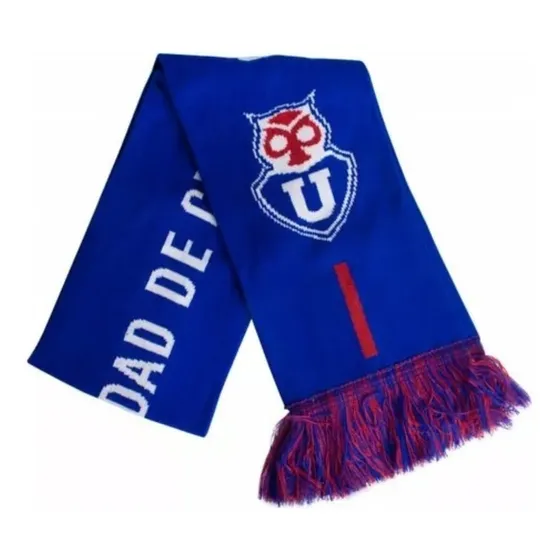 Bufanda Universidad De Chile Licenciada Titanio Color Azul