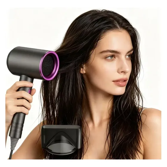 Secador De Cabelo Profissional Ultrassilencioso Com Configur Grey 110v/120v/127v