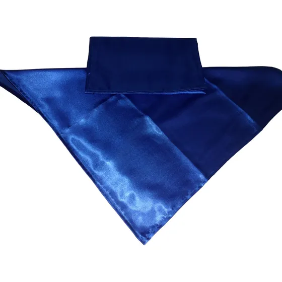 Pañuelo O Golilla En Saten Celeste 45 X 45 Cm. Leer !!!