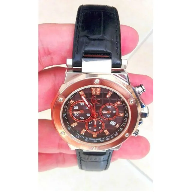 Reloj Guess Diamond Collection Suizo Hombre Usado
