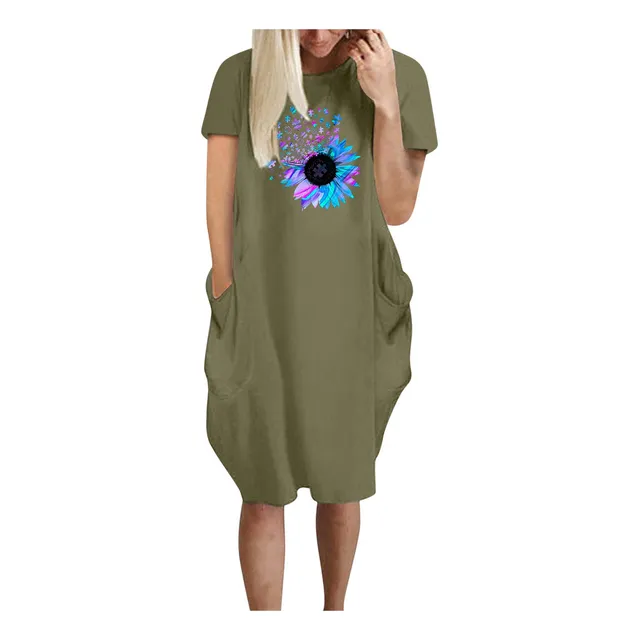 Vestido Nuevo Verano Para Mujer 2022 Moda Shift Swing Fresco