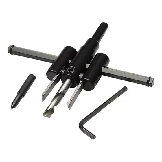 Ajustable Metal Madera Círculo Cortador Kit Agujero