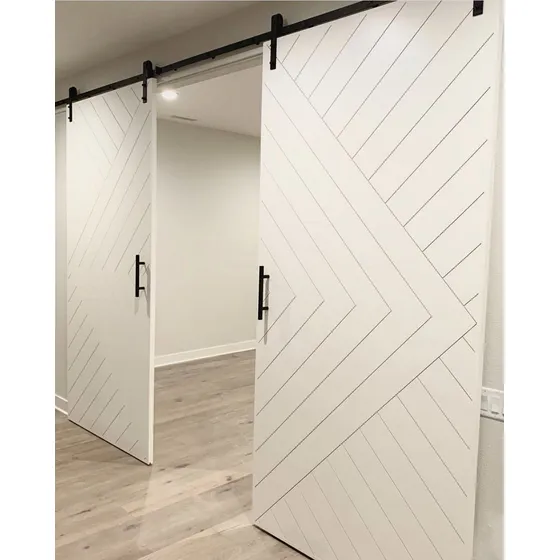 Puertas De Madera Puertas Corredizas Dobles Con Accesorios 