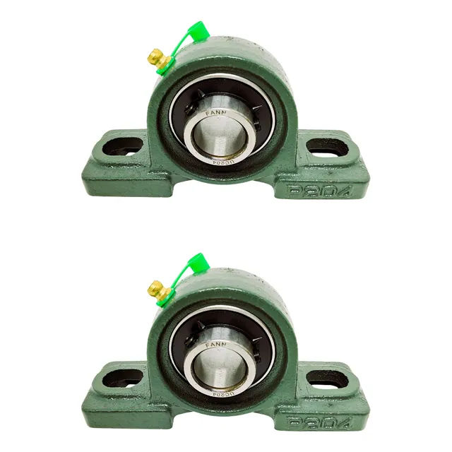 Ucp204 - Kit Com 02 Mancais Com Rolamento Para Eixo 20mm