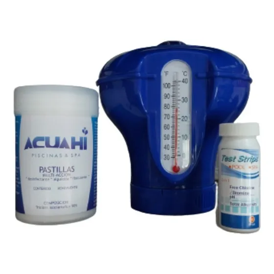 Set Boya C/termómetro+ 1kg Pastillas+ Tiras Analizadoras