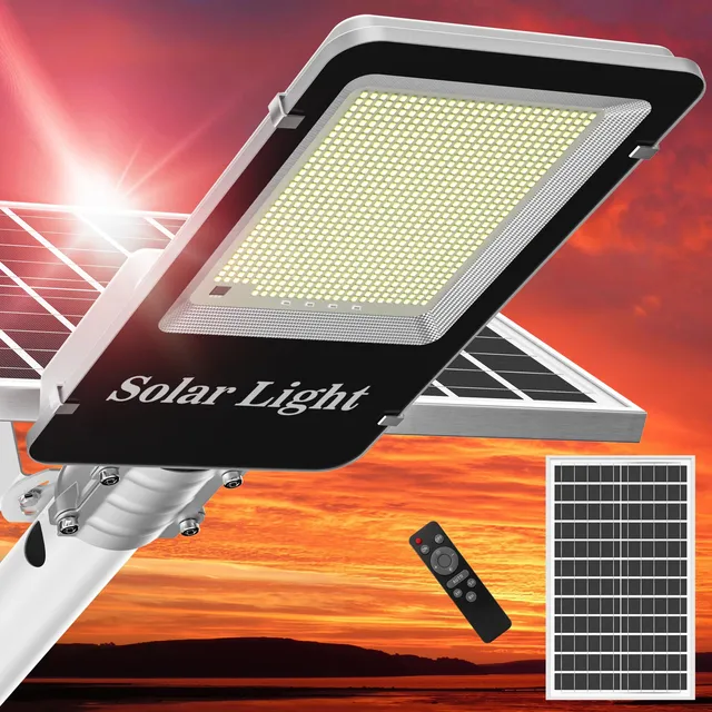Luz Solar Calle Para Exterior Alto Brillo Al Aire Libre Gran